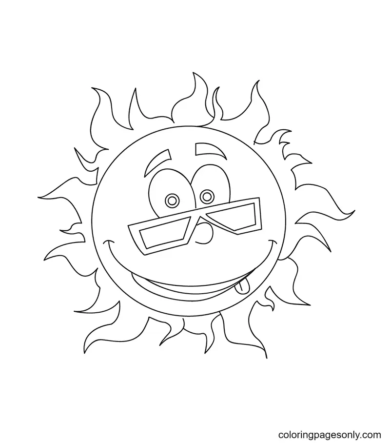 Sun Coloring Pages 52