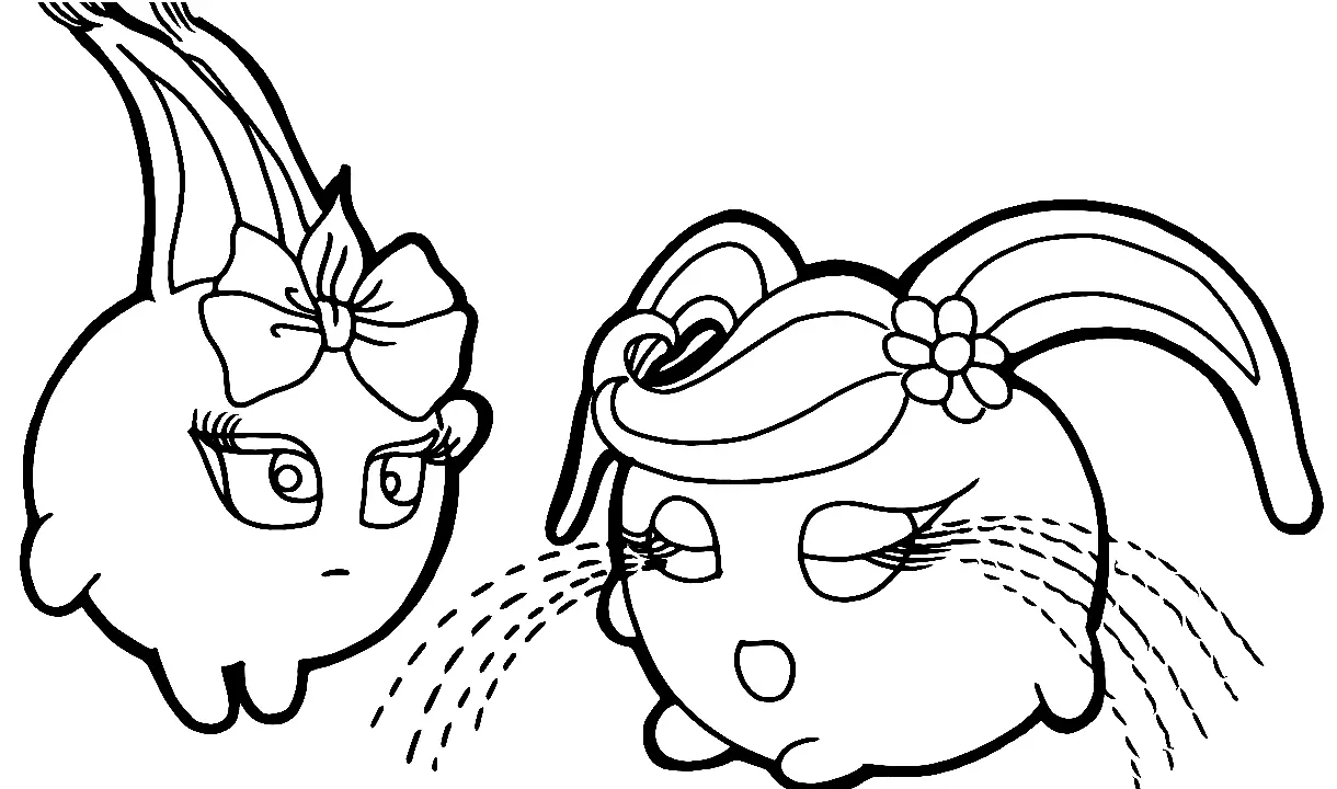 Sunny Bunnies Coloring Pages 2