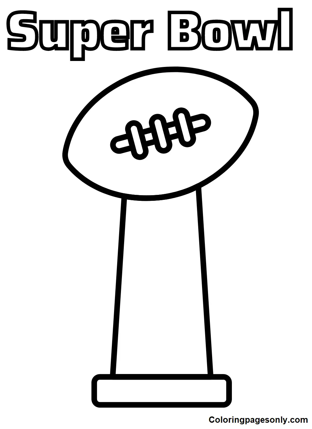 Desenhos de Super Bowl 2023 Para Colorir 29