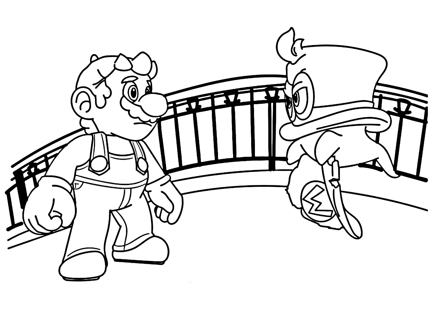 Desenhos de Super Mario Odyssey Para Colorir 13