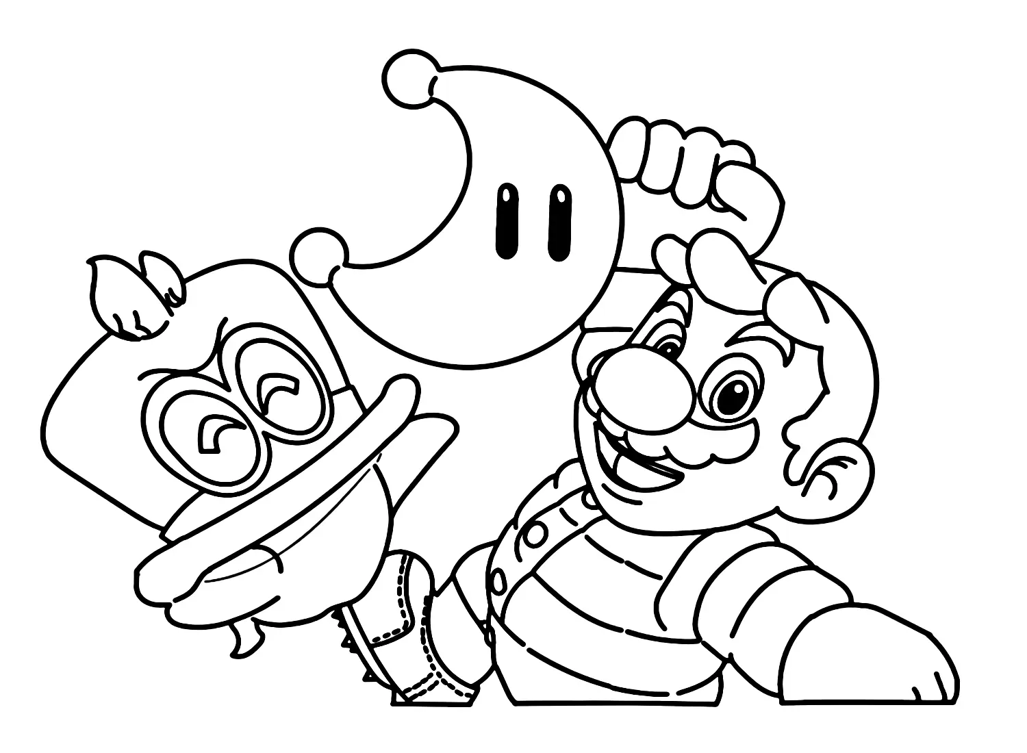 Super Mario Odyssey Coloring Pages 19
