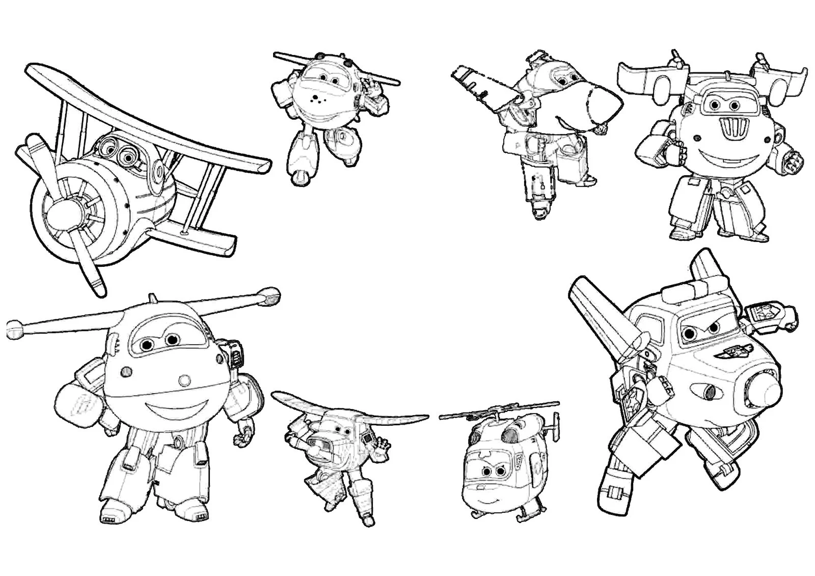 Super Wings Coloring Pages 1