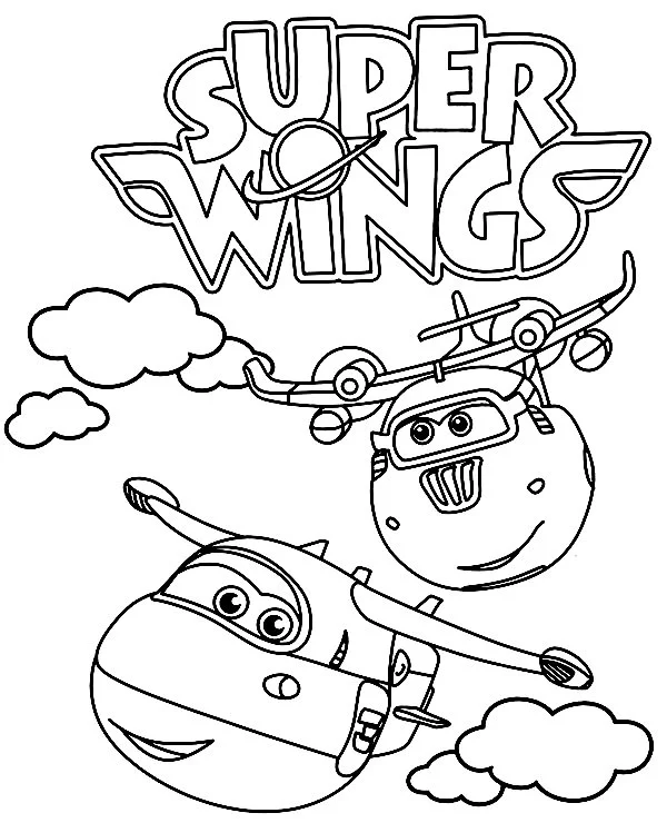 Super Wings Coloring Pages 10