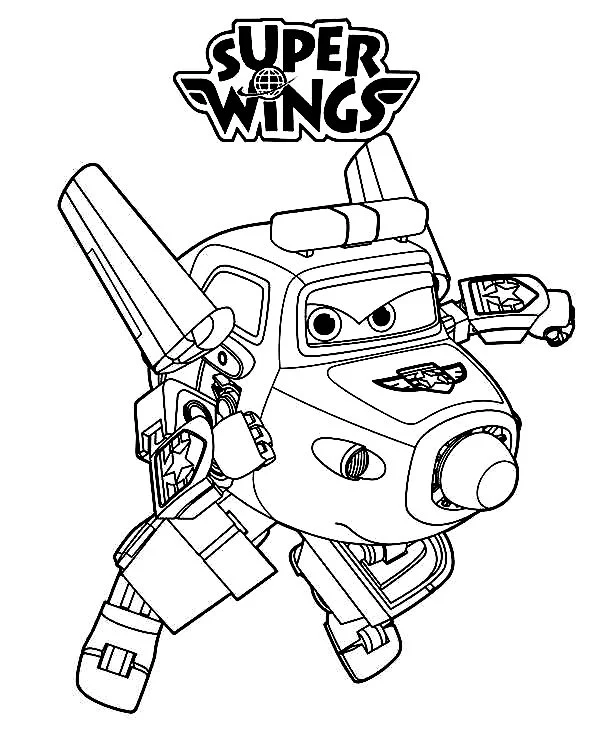 Super Wings Coloring Pages 16
