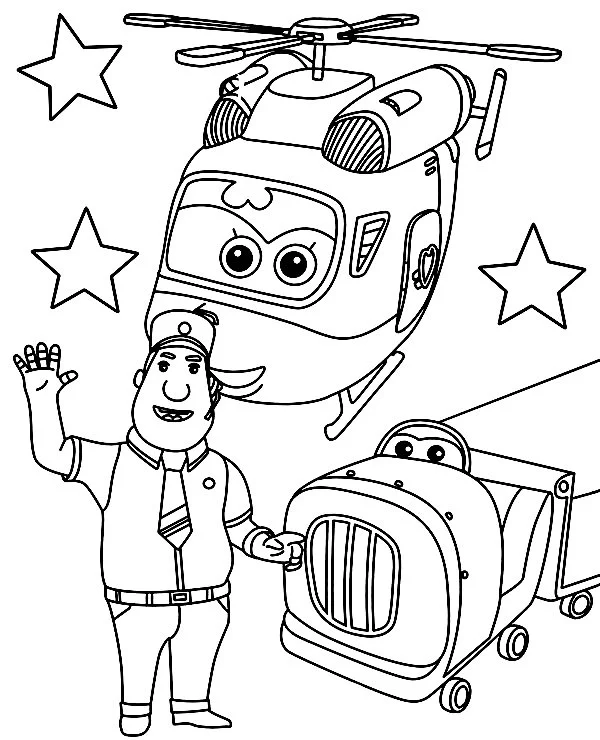 Super Wings Coloring Pages 18