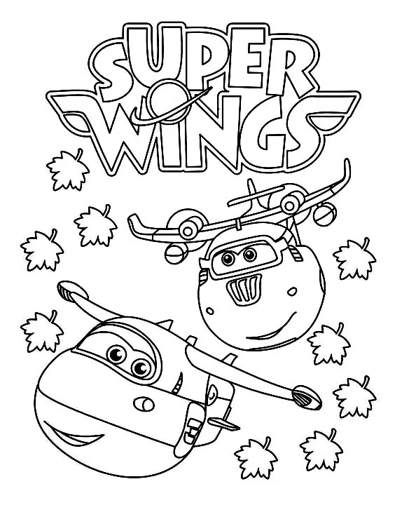 Super Wings Coloring Pages 20