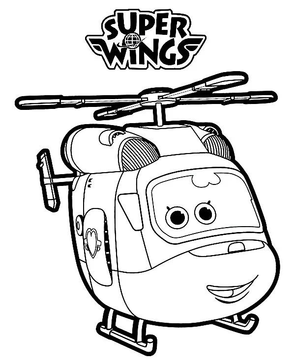 Super Wings Coloring Pages 24
