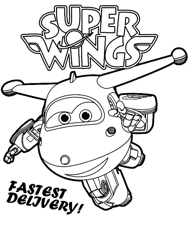 Super Wings Coloring Pages 28