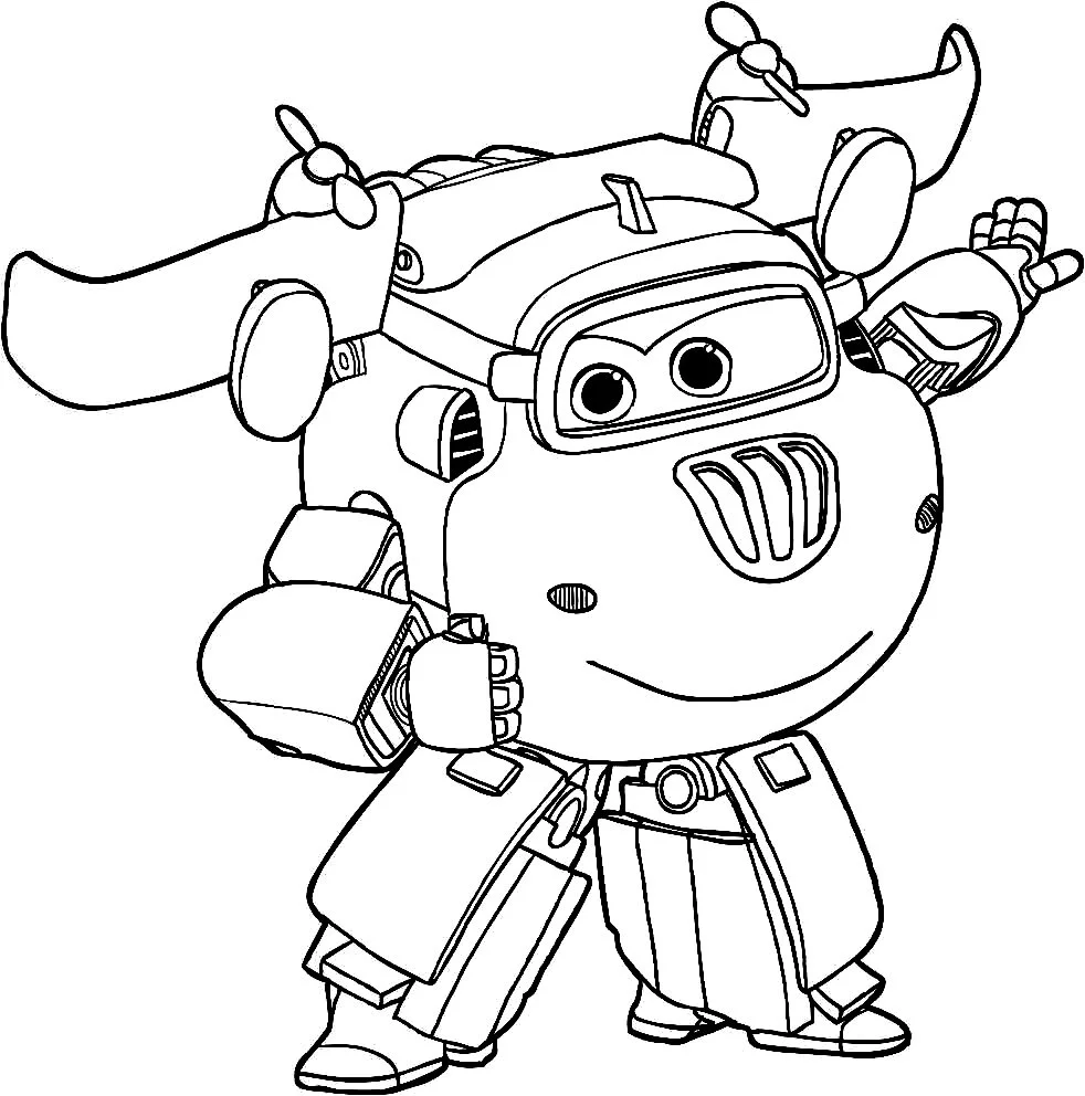 Super Wings Coloring Pages 33