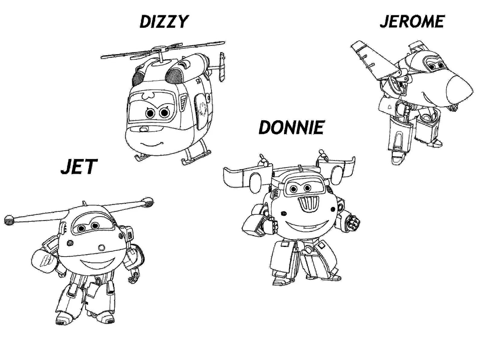 Super Wings Coloring Pages 4