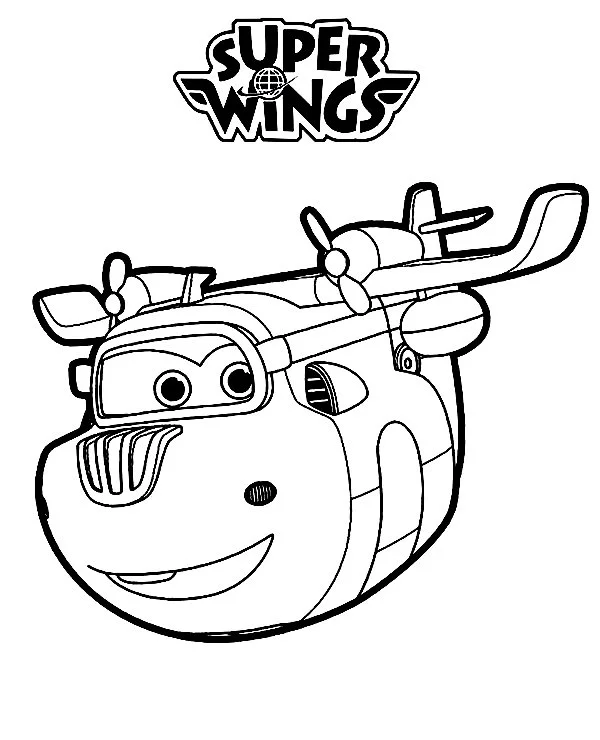 Super Wings Coloring Pages 41