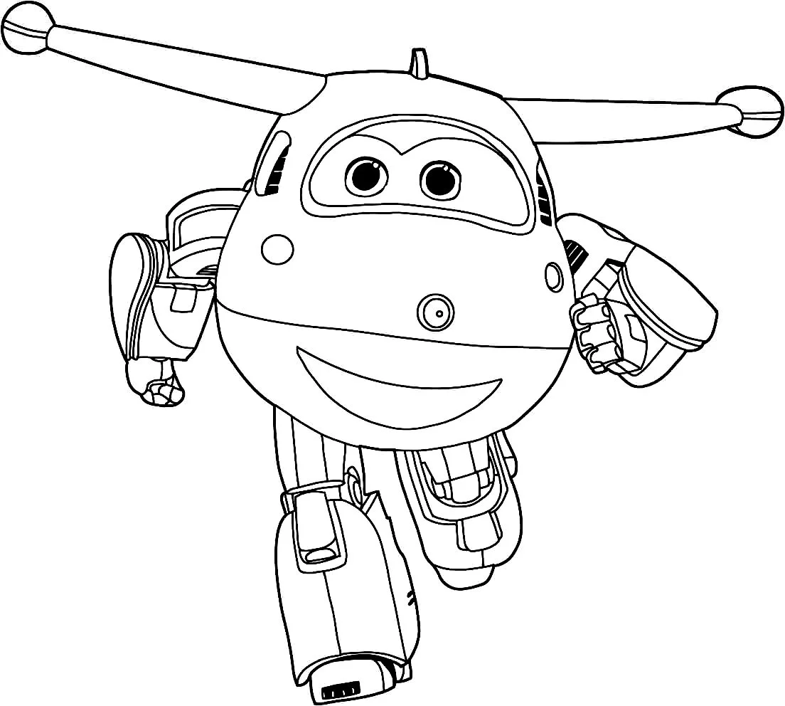 Super Wings Coloring Pages 45