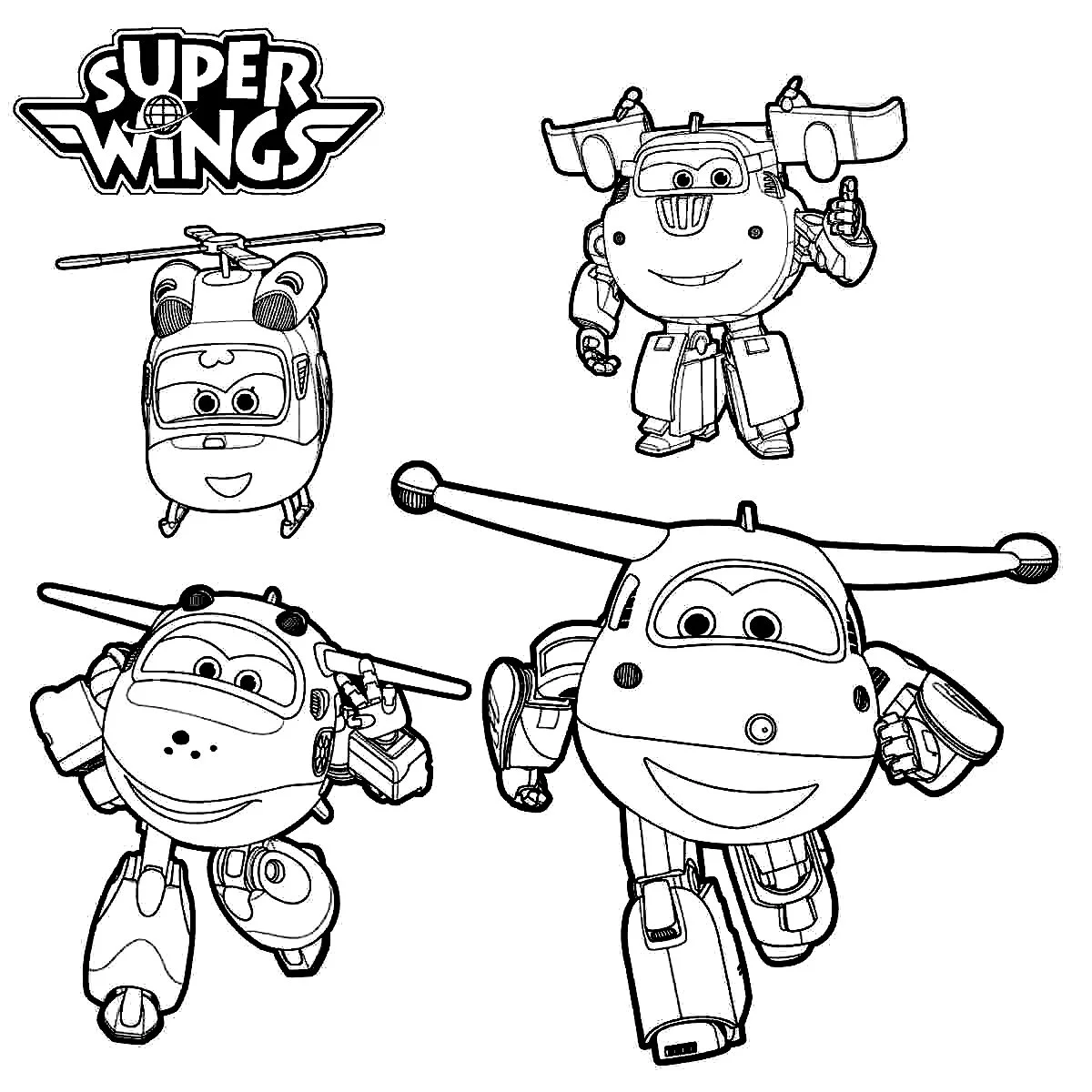 Super Wings Coloring Pages 6