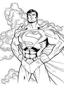 Desenhos de Superman Para Colorir 10