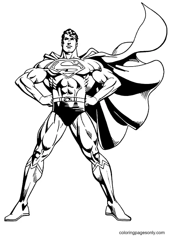 Desenhos de Superman Para Colorir 11