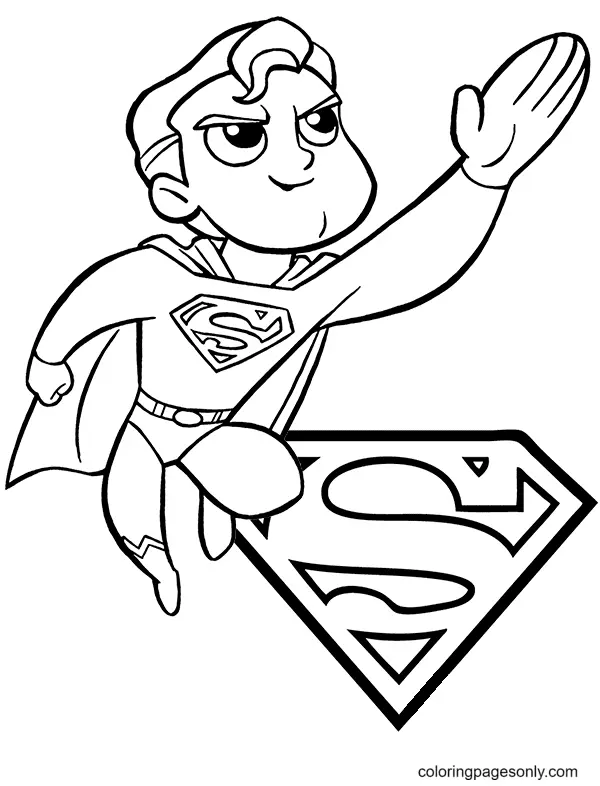 Desenhos de Superman Para Colorir 32