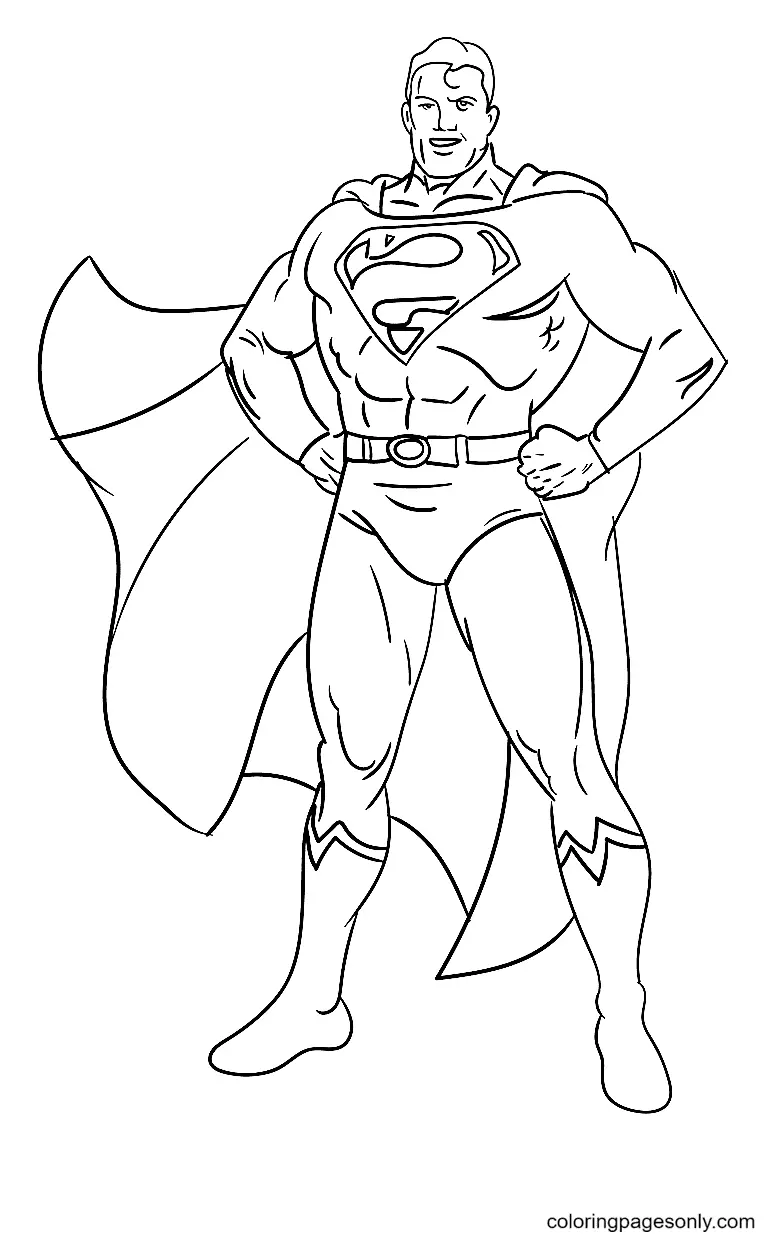 Desenhos de Superman Para Colorir 37