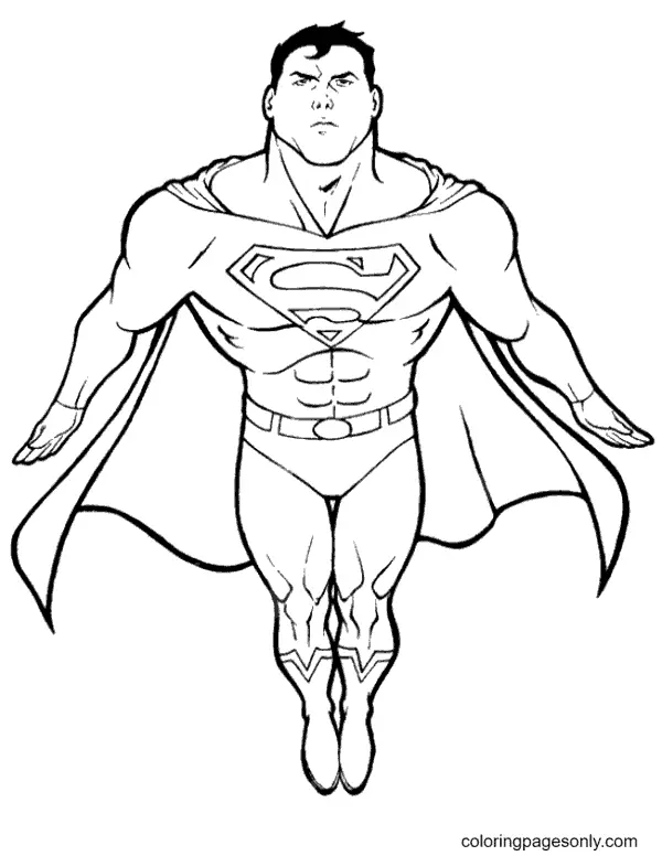 Desenhos de Superman Para Colorir 39