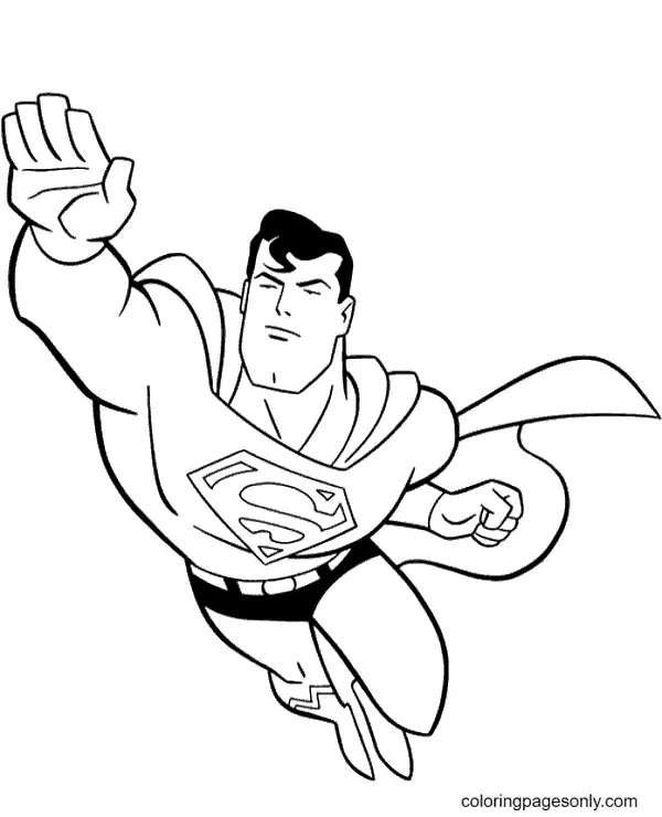 Desenhos de Superman Para Colorir 44