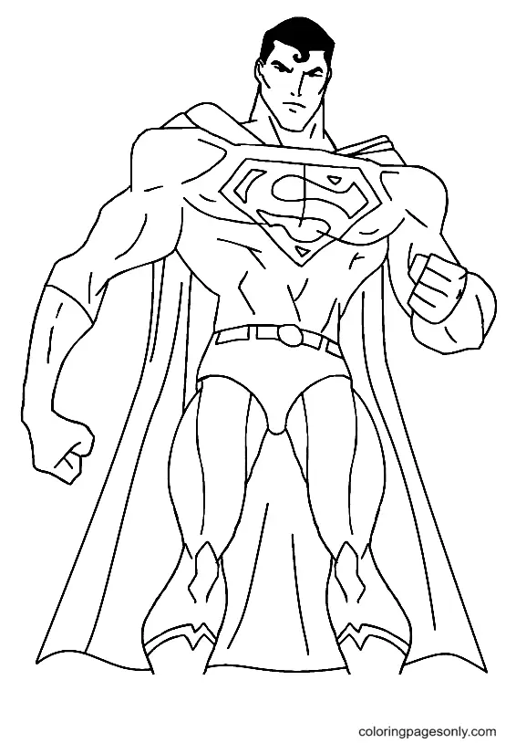 Desenhos de Superman Para Colorir 48