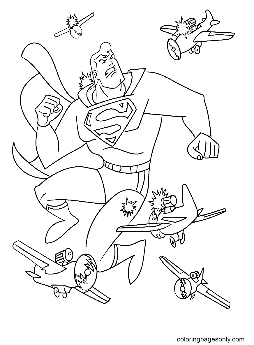 Superman Para Colorear 76