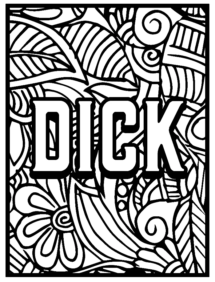 Ausmalbilder Schimpfwörter 47