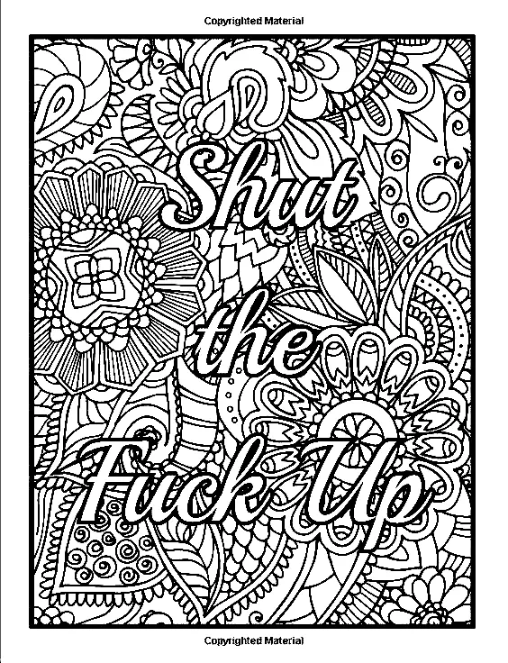 Ausmalbilder Schimpfwörter 49