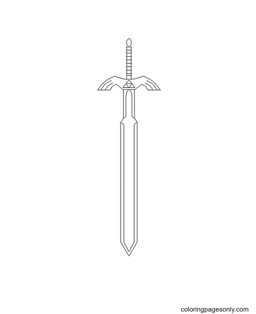 Desenhos de Espada Para Colorir 10