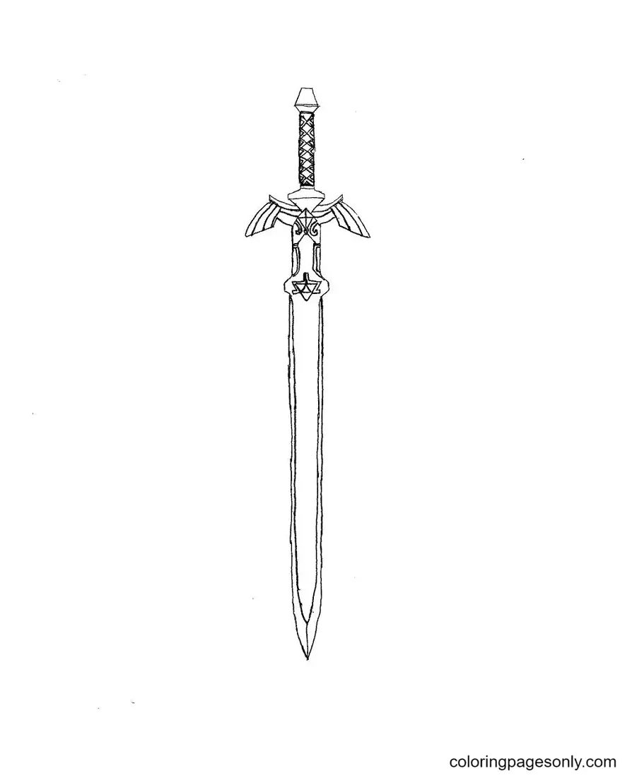 Desenhos de Espada Para Colorir 15