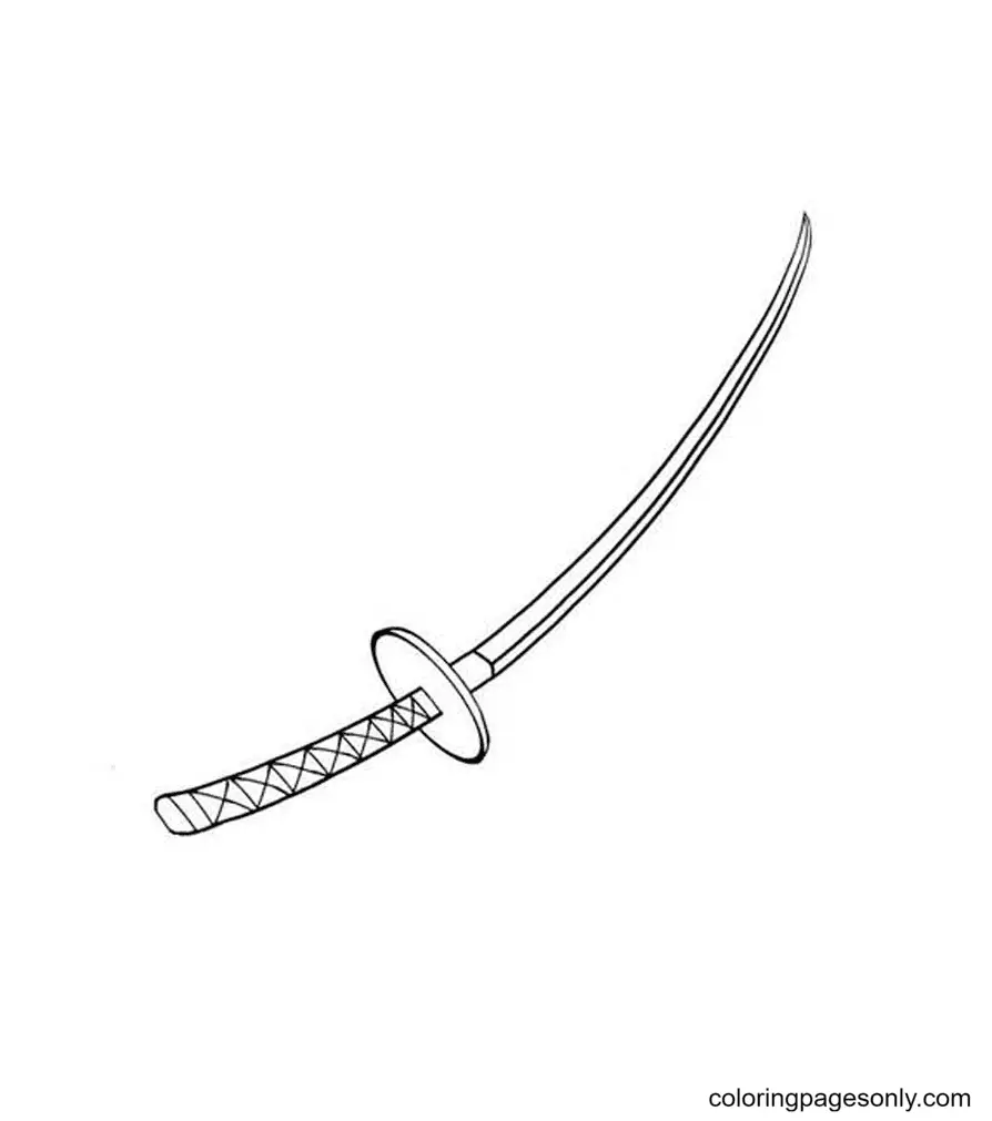 Desenhos de Espada Para Colorir 19