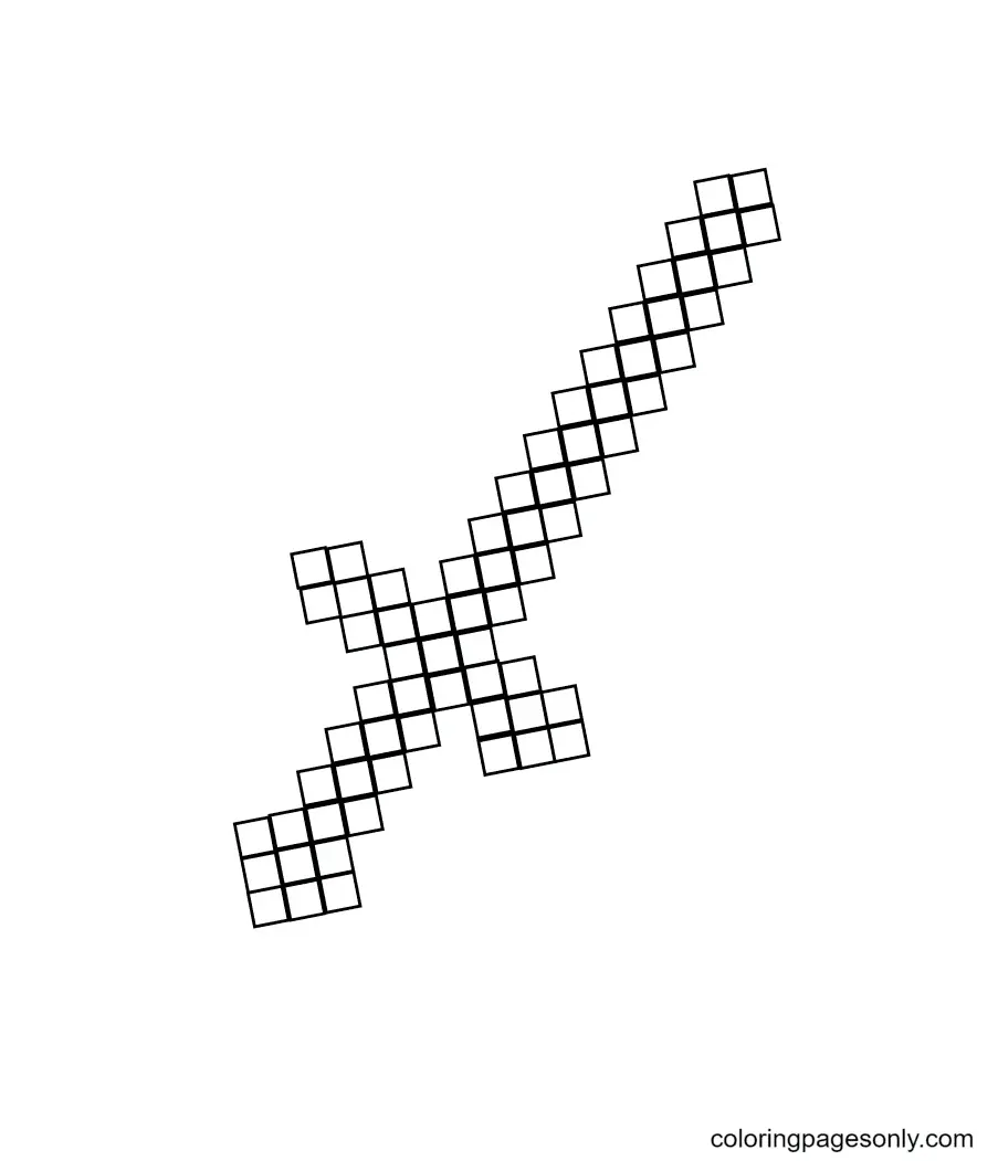 Desenhos de Espada Para Colorir 2