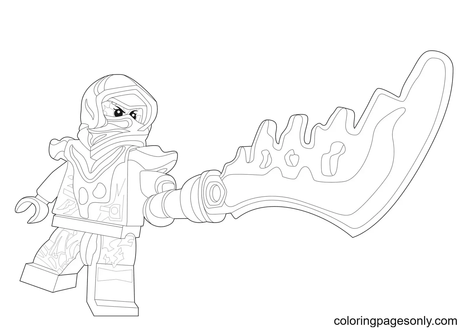 Desenhos de Espada Para Colorir 21