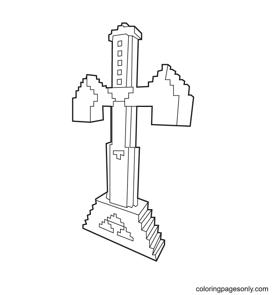 Desenhos de Espada Para Colorir 4