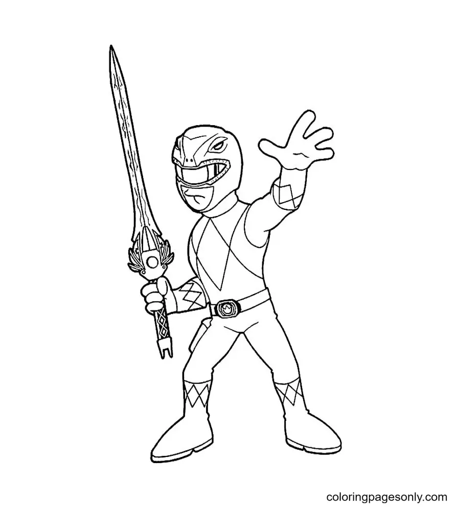 Desenhos de Espada Para Colorir 9