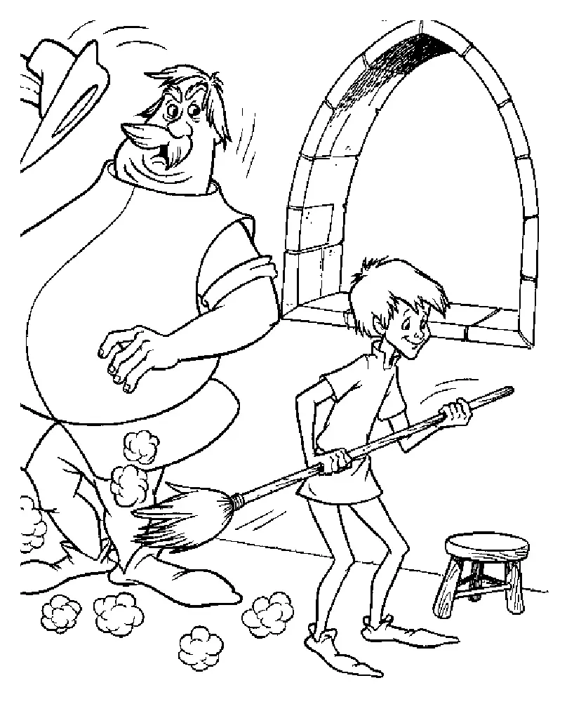Desenhos de Espada Na Pedra Para Colorir 30