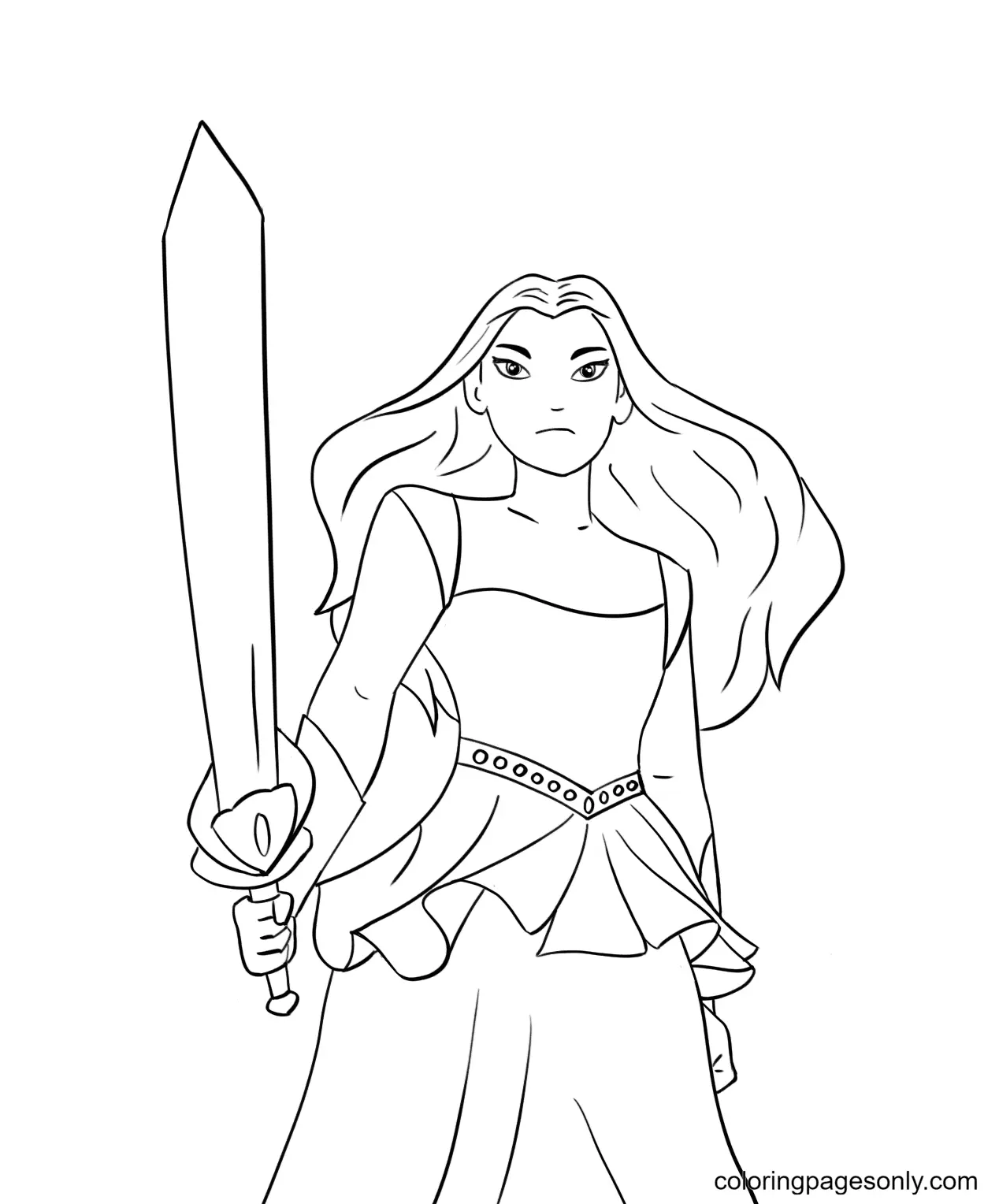 Desenhos de Espada Na Pedra Para Colorir 37