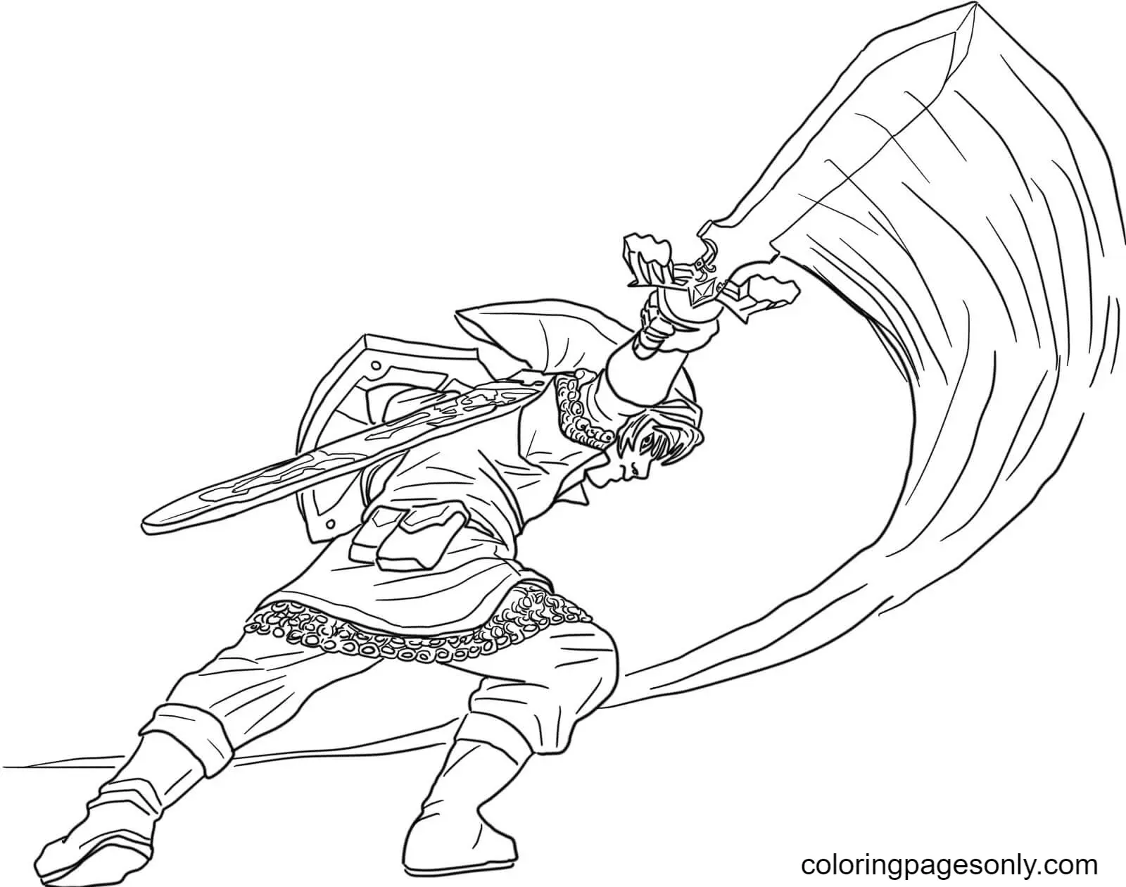 Desenhos de Espada Na Pedra Para Colorir 41