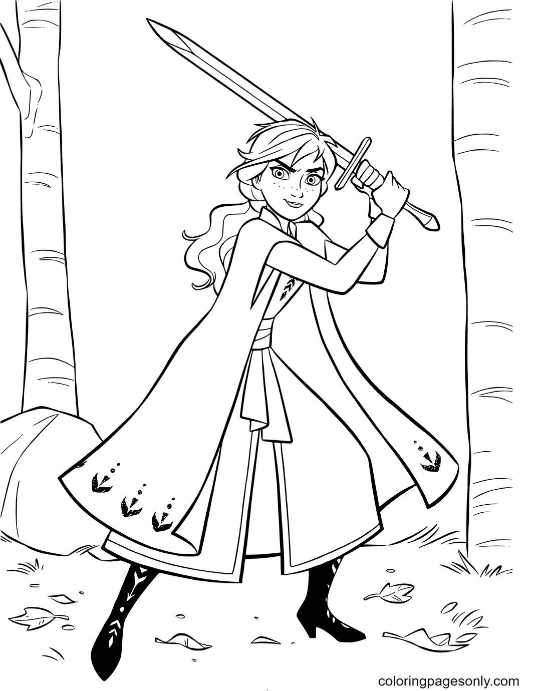 Desenhos de Espada Na Pedra Para Colorir 52