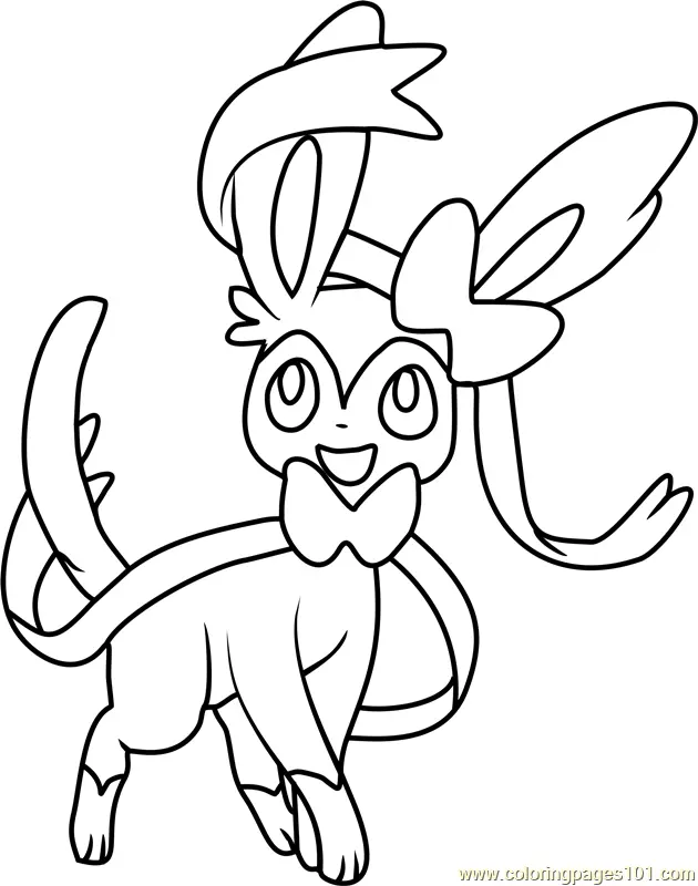 Sylveon Ausmalbilder 2