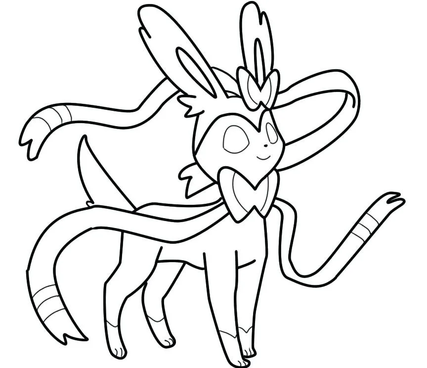 Sylveon Ausmalbilder 4