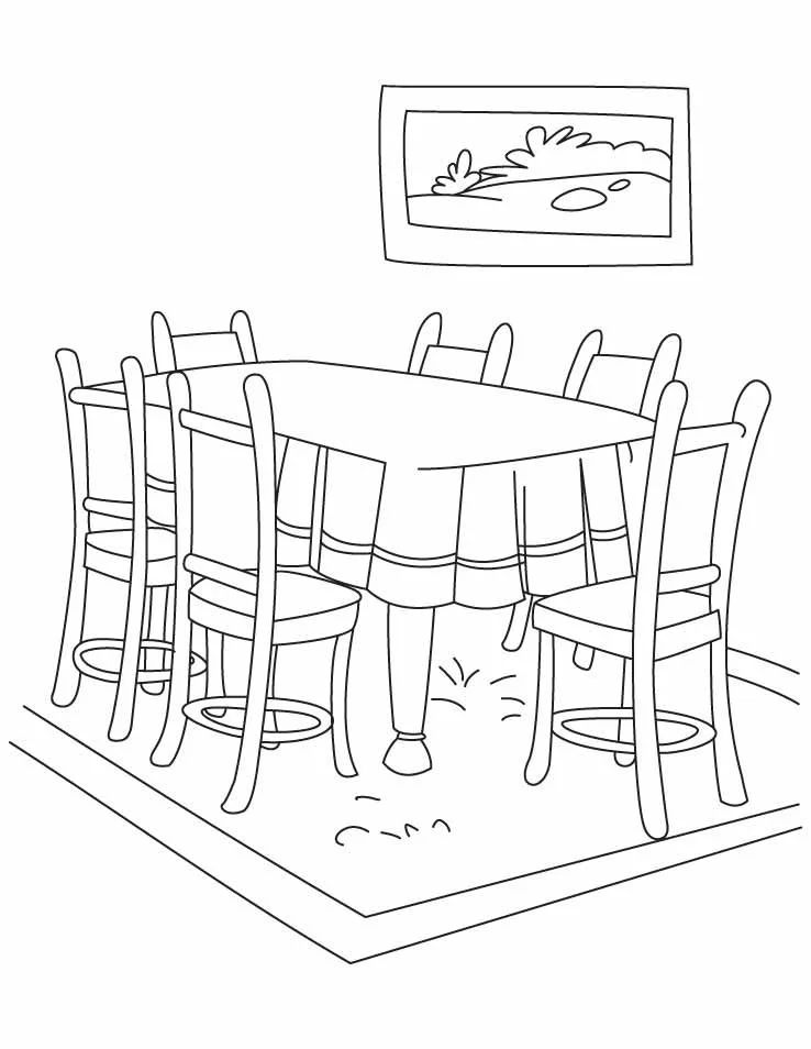 Mesa Para Colorear 16