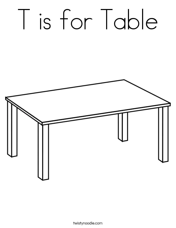 Mesa Para Colorear 2