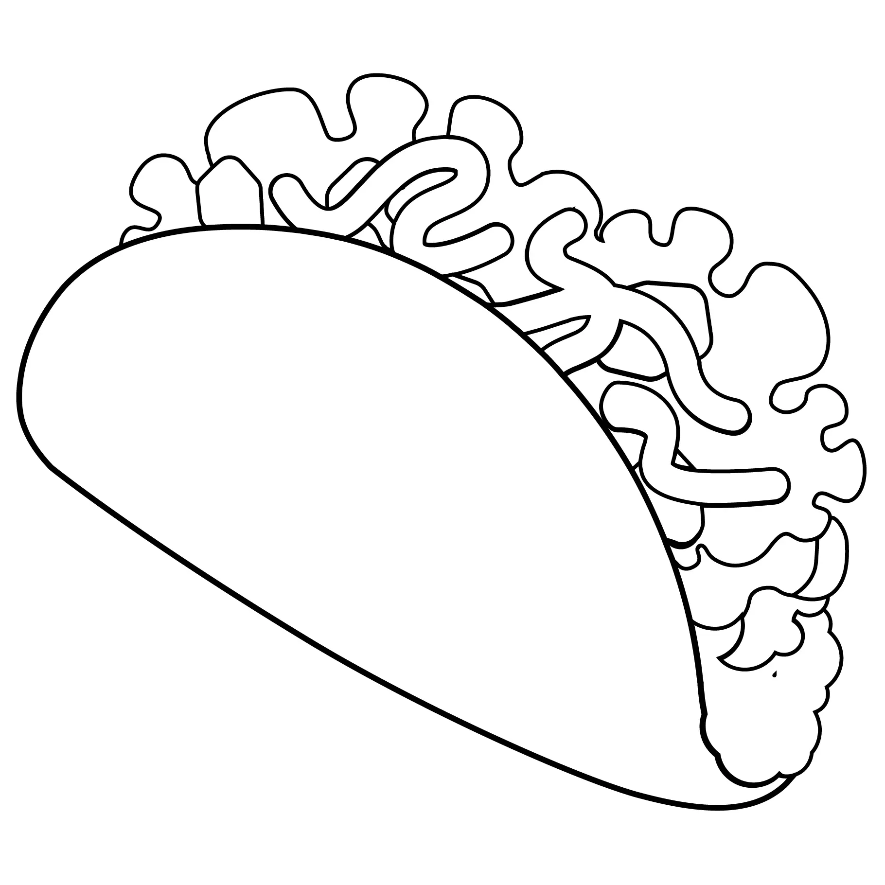 Taco para colorir 10