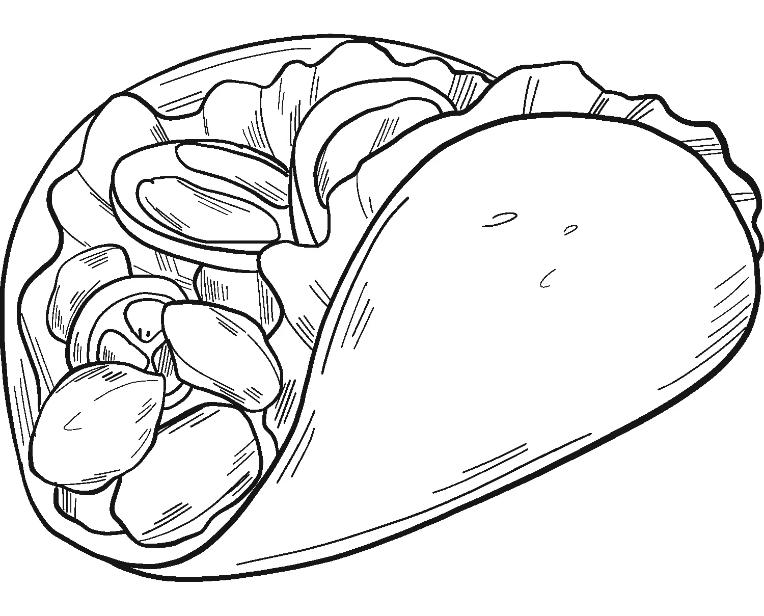 Taco para colorir 12