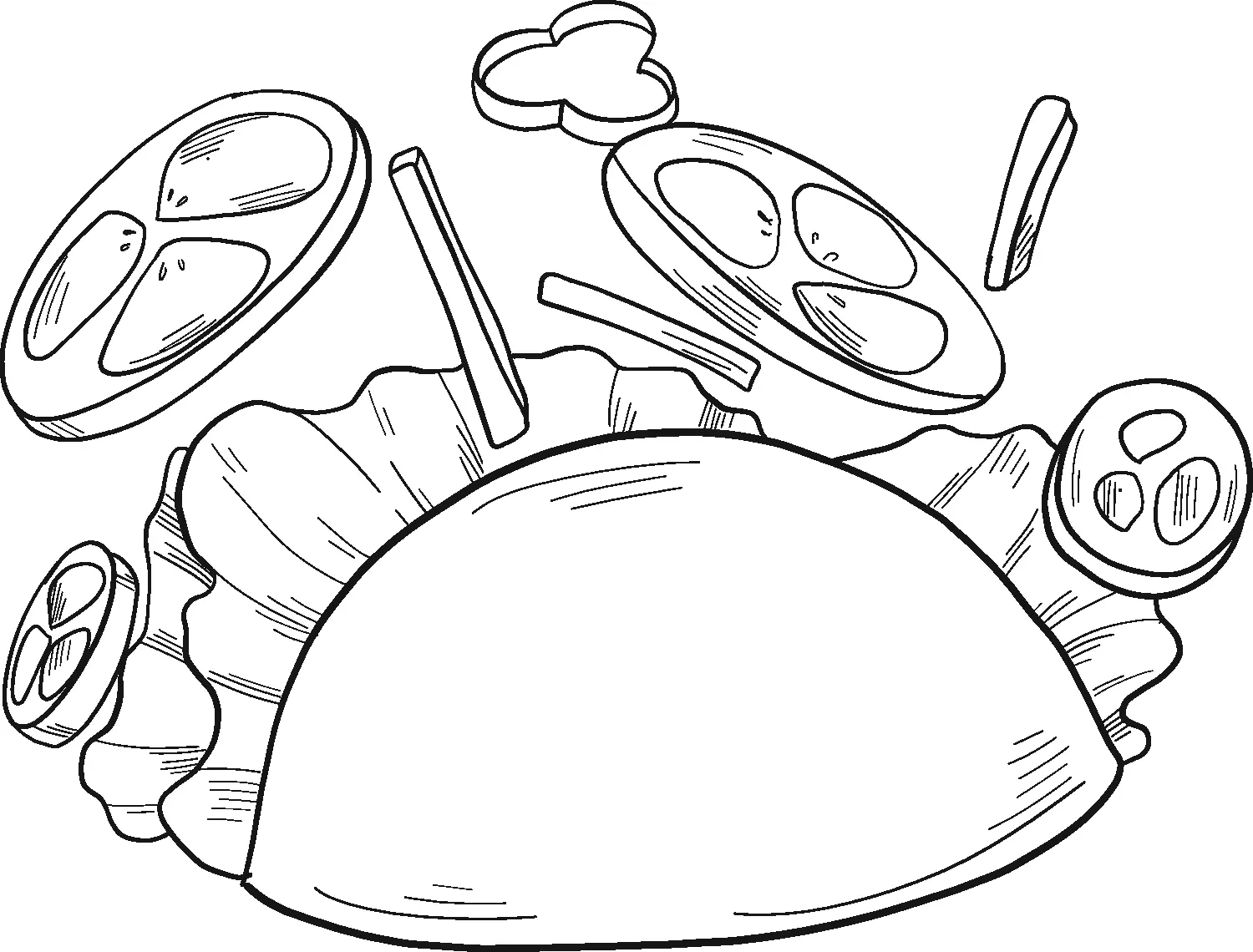 Taco para colorir 15
