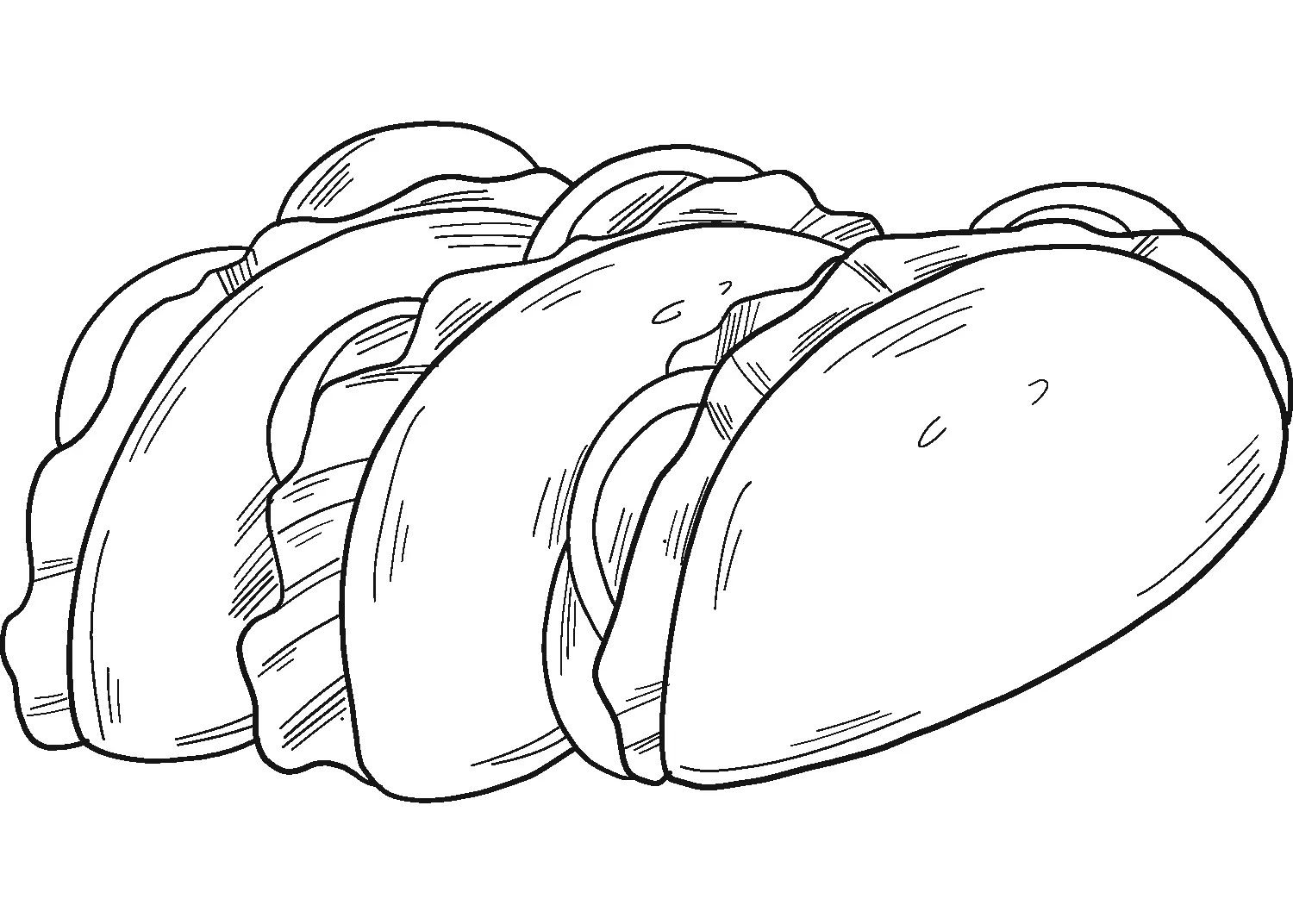 Taco para colorir 16