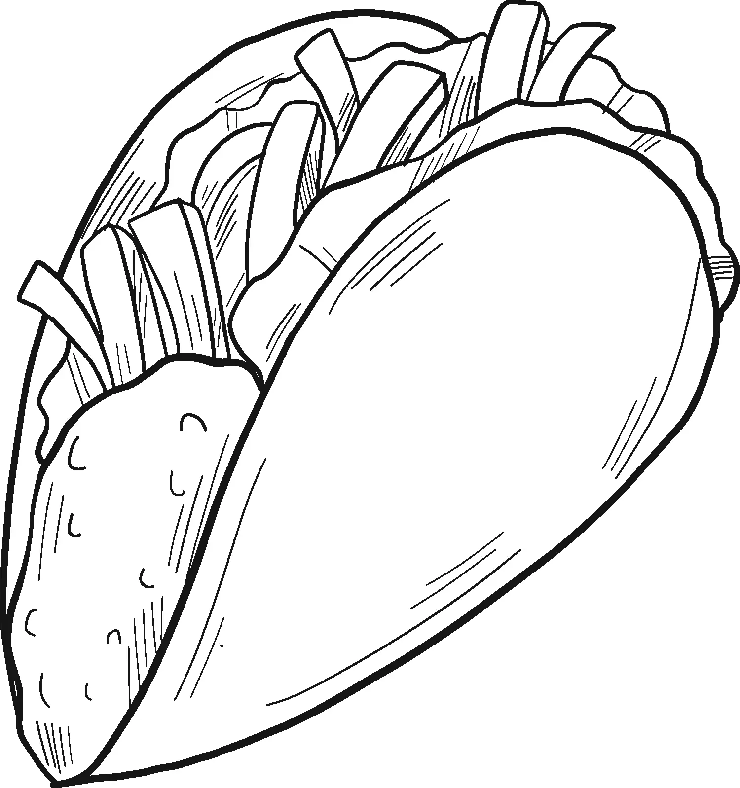 Taco para colorir 17