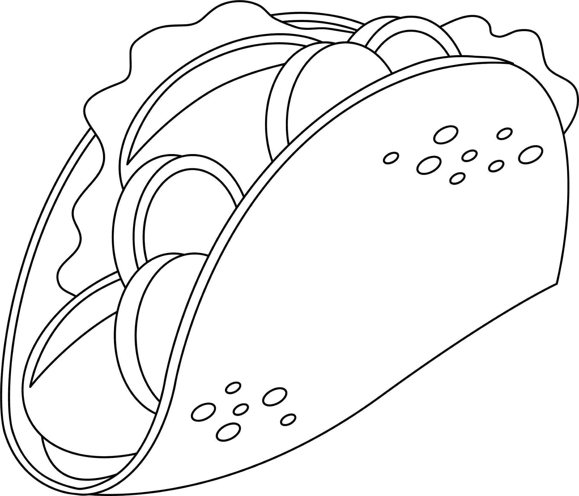 Taco para colorir 18