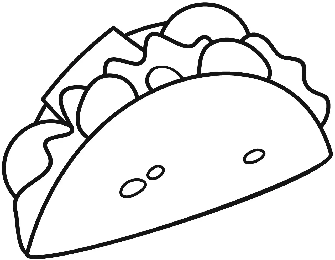 Taco para colorir 4
