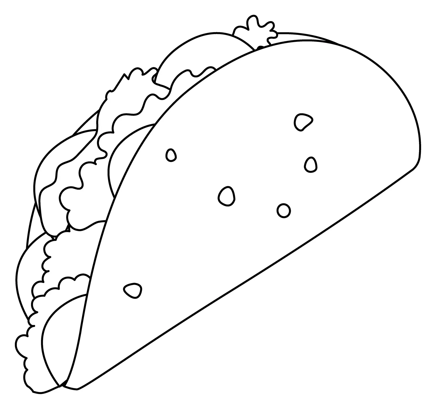 Taco para colorir 8